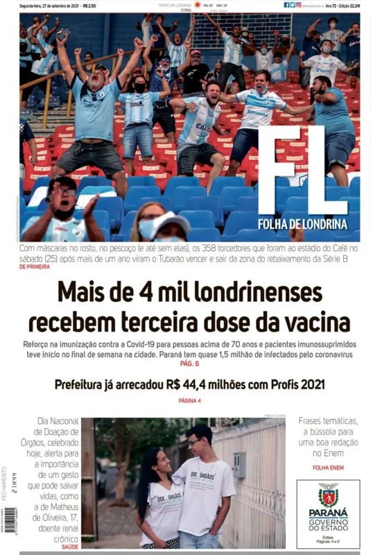 Imagem ilustrativa da imagem Capa 27/09/2021