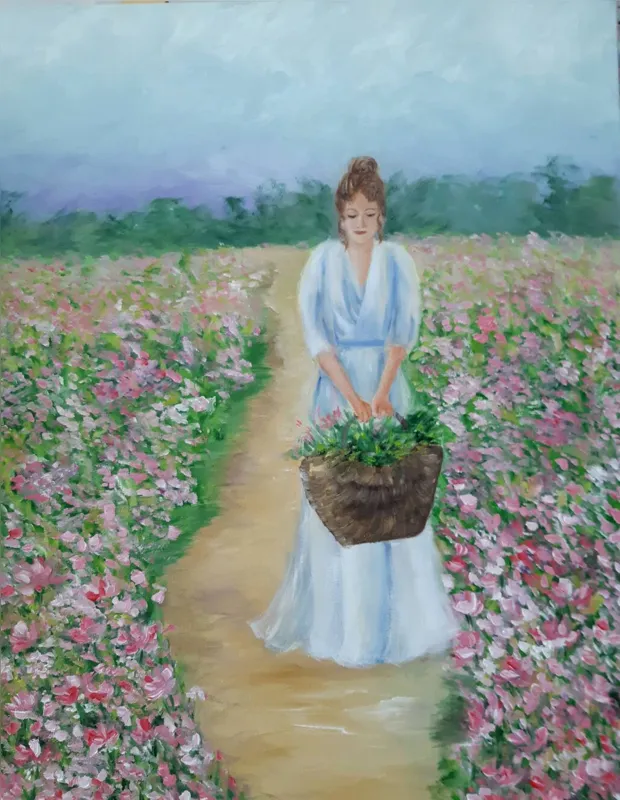  Mulher no Campo de Flores, de Gabriela Akemi Faria Suzuki