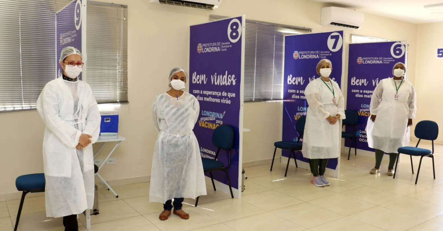 Na segunda-feira (11), todas as sete unidades de vacinação contra a Covid-19 estarão abertas, das 7h às 19h: