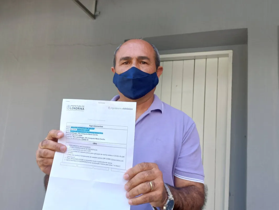 Homem tinha agendado vacina para o final de setembro