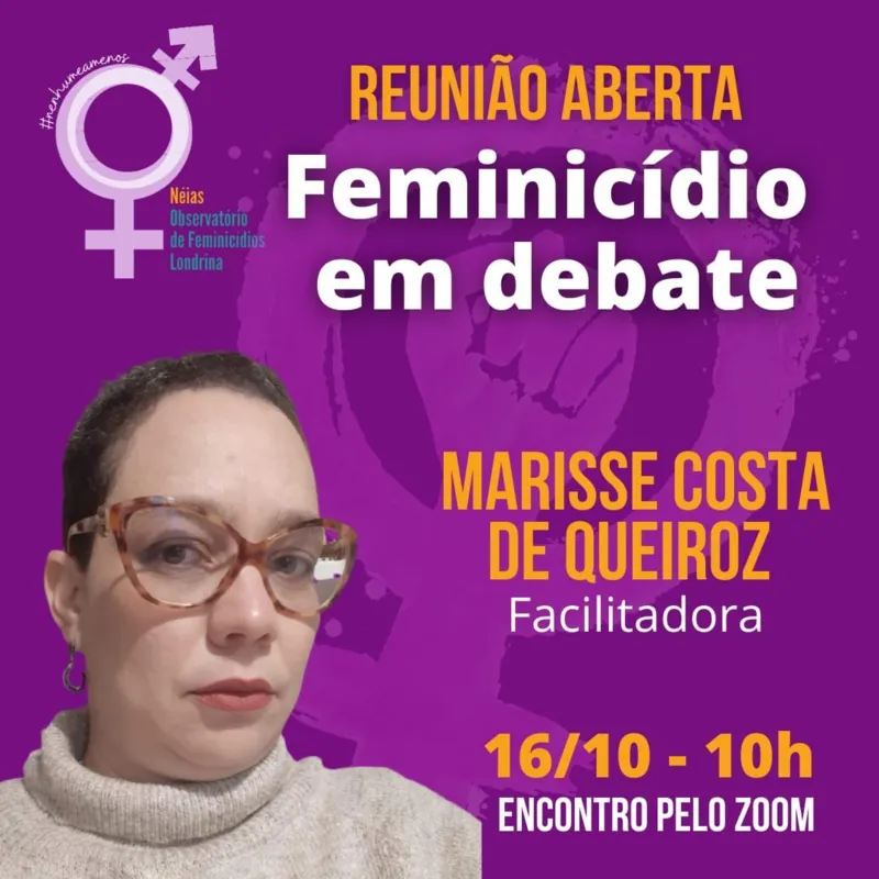Imagem ilustrativa da imagem Néias de Londrina promove reunião aberta sobre feminicídio neste sábado
