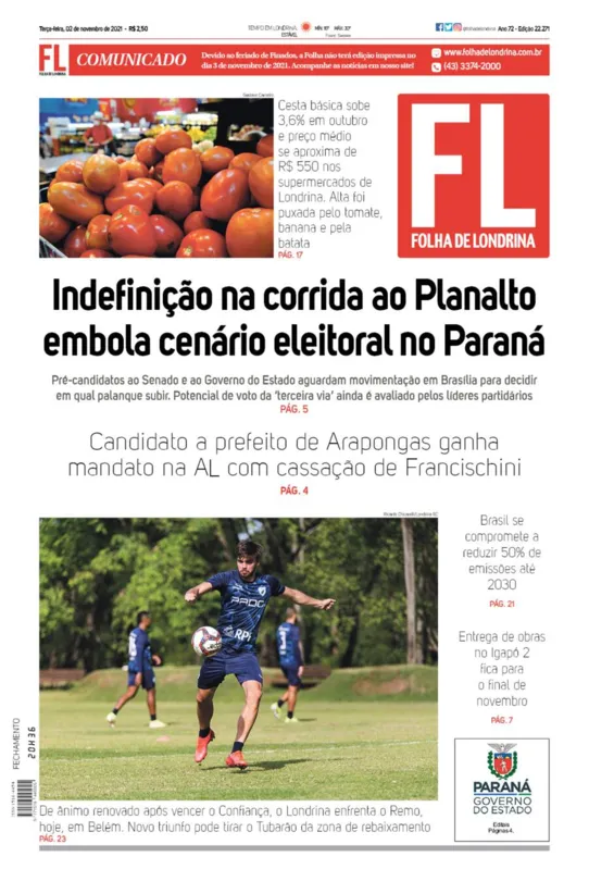 Imagem ilustrativa da imagem Capa 02/11/2021