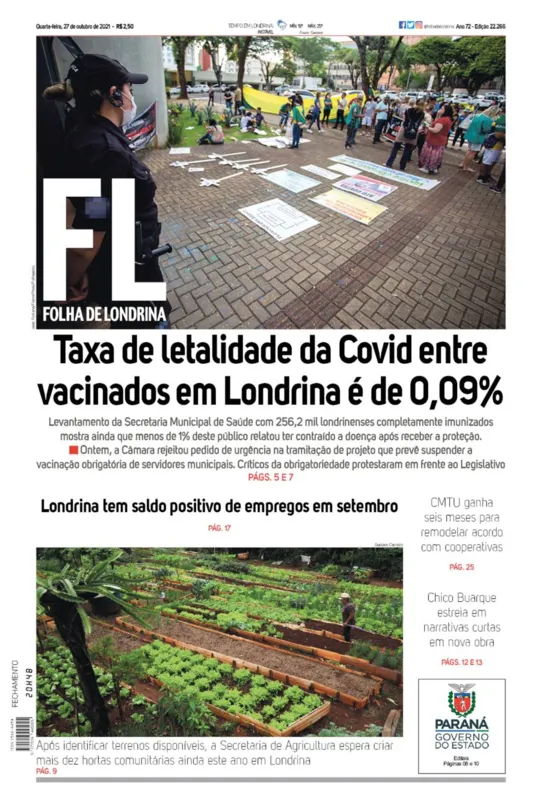 Imagem ilustrativa da imagem Capa 27/10/2021