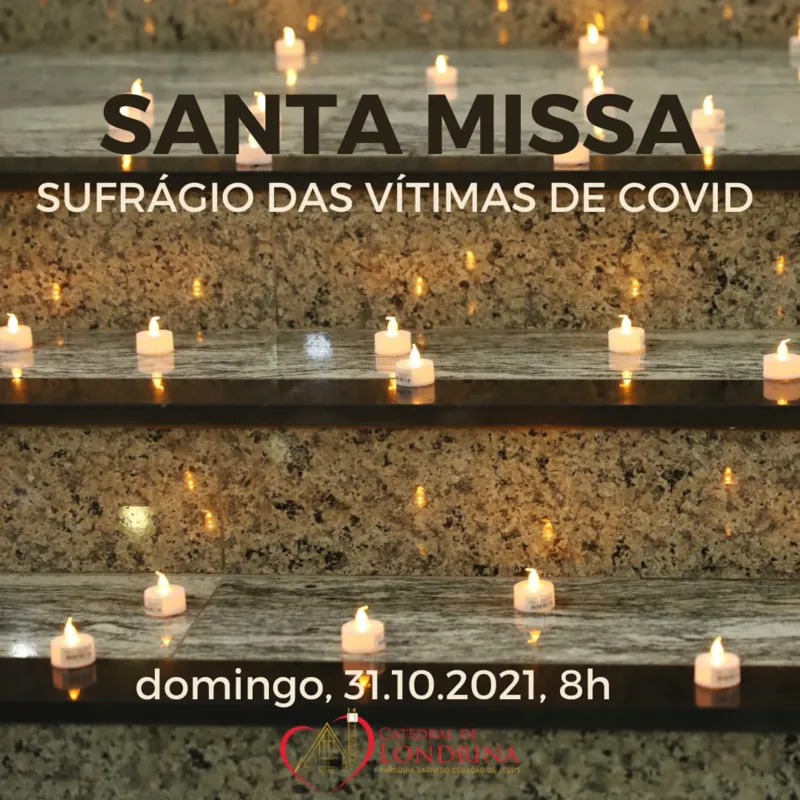 Imagem ilustrativa da imagem Missa em homenagem às vítimas da Covid será realizada no domingo em Londrina