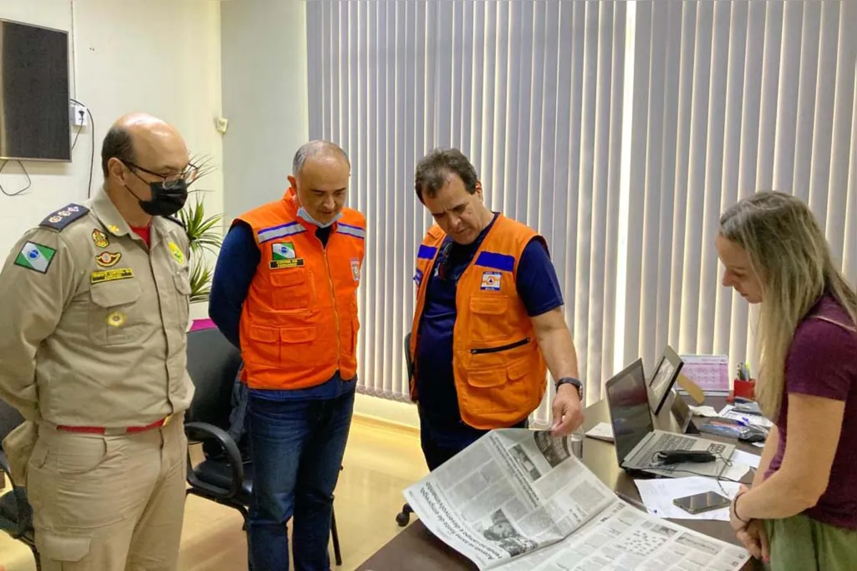 O secretário Nacional de Proteção e Defesa Civil, Alexandre Lucas Alves, chegou ao Paraná na manhã desta terça-feira (26) para visitar os municípios mais afetados pelas tempestades.