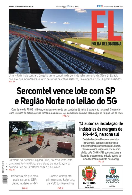 Imagem ilustrativa da imagem Capa 05/11/2021