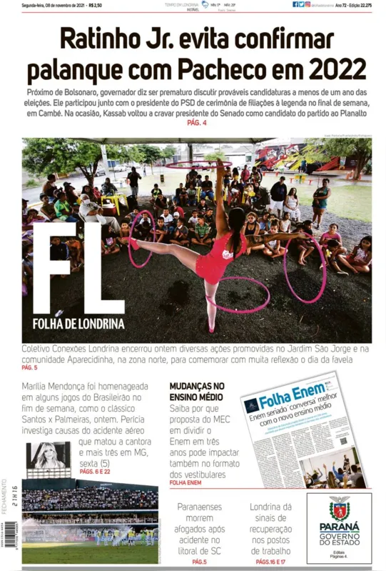 Imagem ilustrativa da imagem Capa 08/11/2021