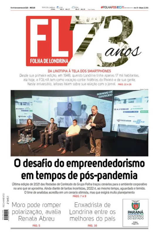 Imagem ilustrativa da imagem Capa 13/11/2021