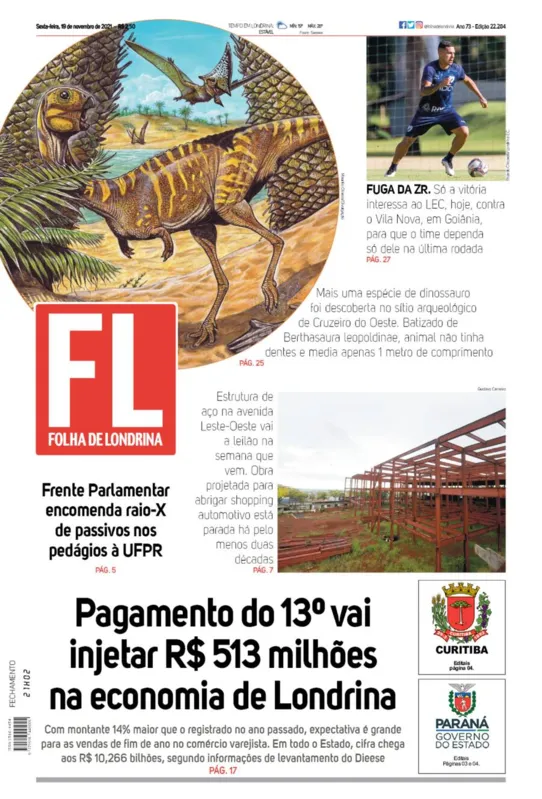 Imagem ilustrativa da imagem Capa 19/11/2021