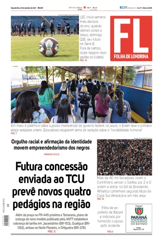 Imagem ilustrativa da imagem Capa 22/11/2021