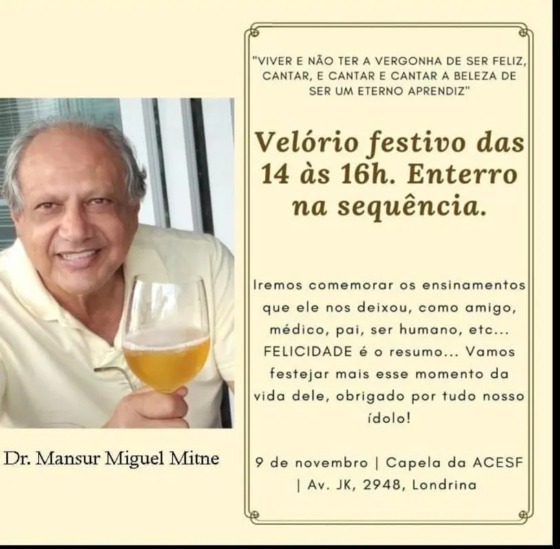 Imagem ilustrativa da imagem ESPAÇO ABERTO - O velório e o velório de Mansur...