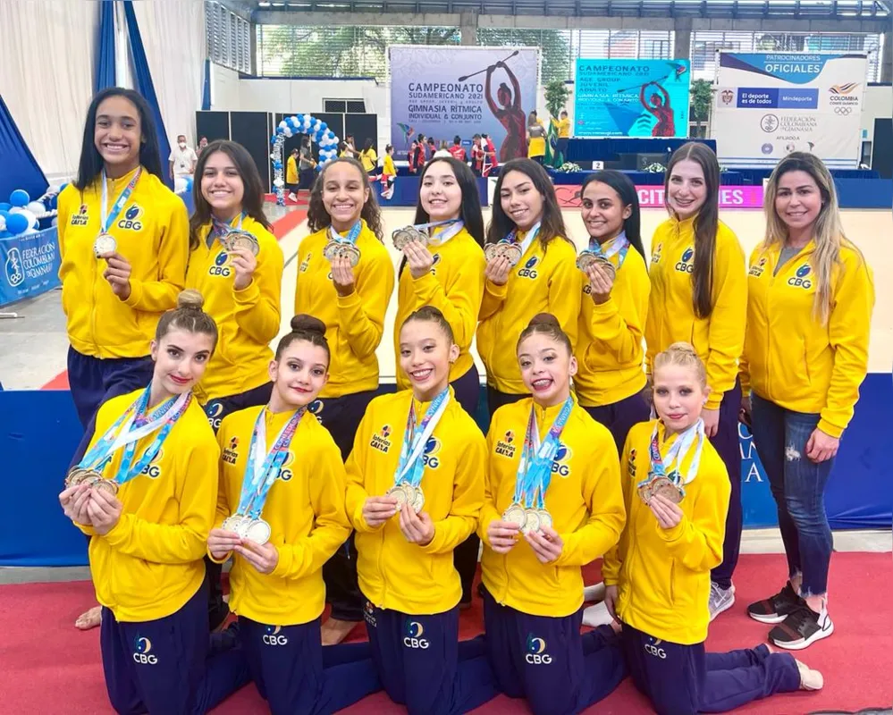 Equipes da Unopar brilharam no Sul-Americano de GR e conquistaram seis medalhas de ouro no Sul-Americano