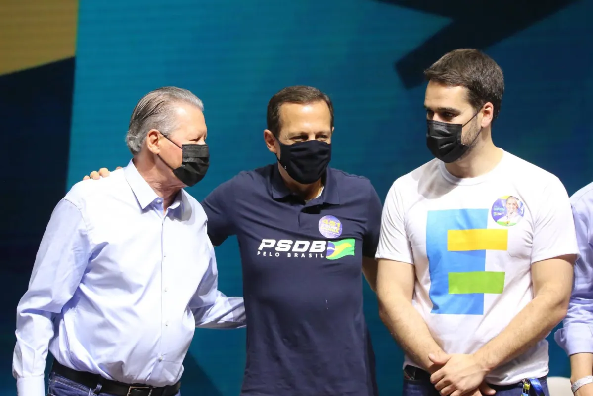 Arthur Virgílio, João Dória e Eduardo Leite: atropelados pelo app, presidenciáveis vão ter que aguardar as definições