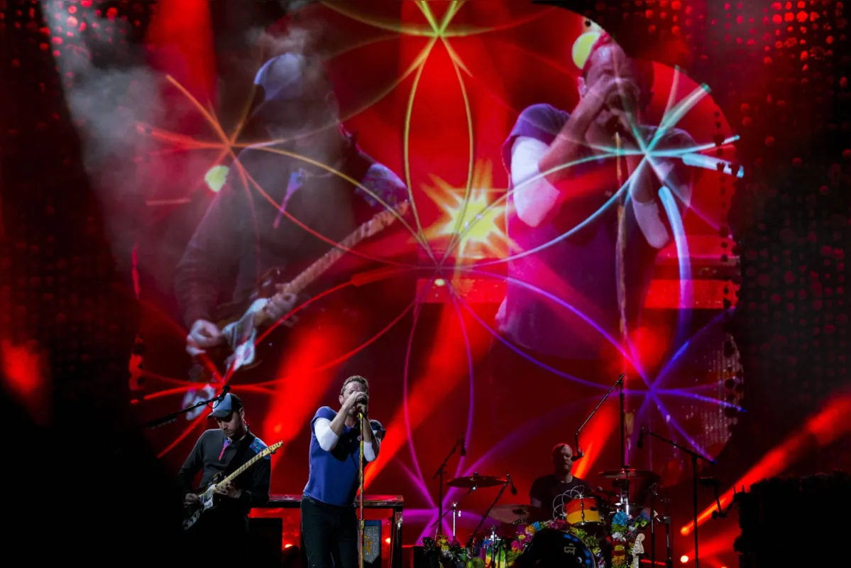 O rock britânico da Coldplay é uma das grandes atrações do  segundo final de  semana do evento