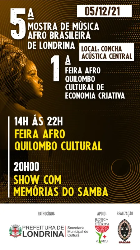 Imagem ilustrativa da imagem 36ª Mostra Afro de Londrina promove show e oficinas gratuitas