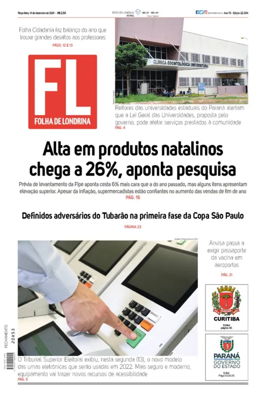 Imagem ilustrativa da imagem Capa 14/12/2021