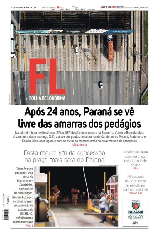 Imagem ilustrativa da imagem Capa 27/11/2021