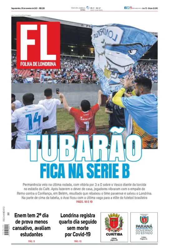 Imagem ilustrativa da imagem Capa 29/11/2021