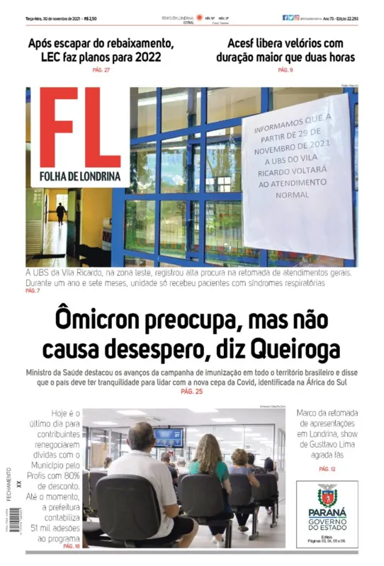 Imagem ilustrativa da imagem Capa 30/11/2021