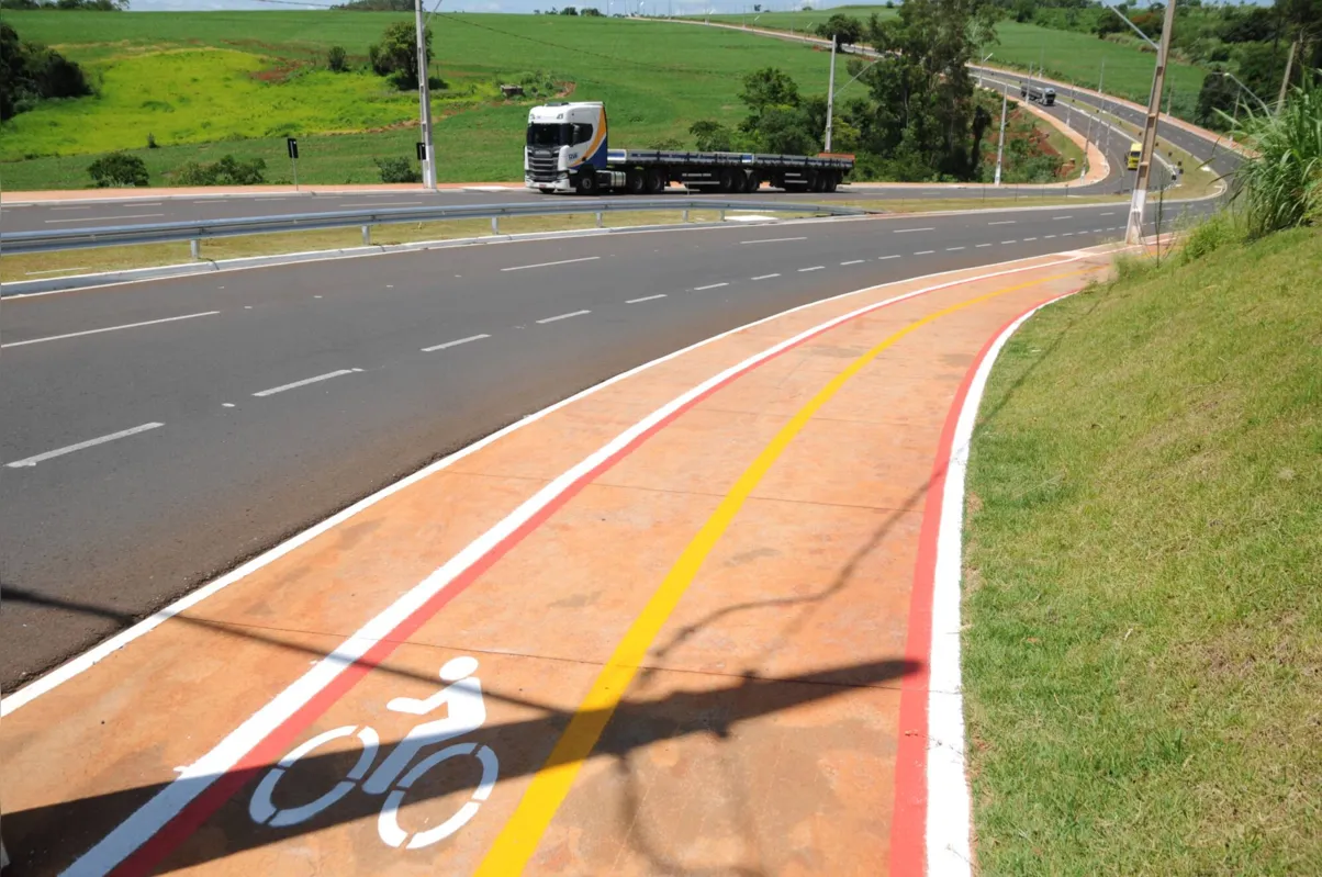 Imagem ilustrativa da imagem Concluída ciclovia no trecho três do Arco Leste de Londrina