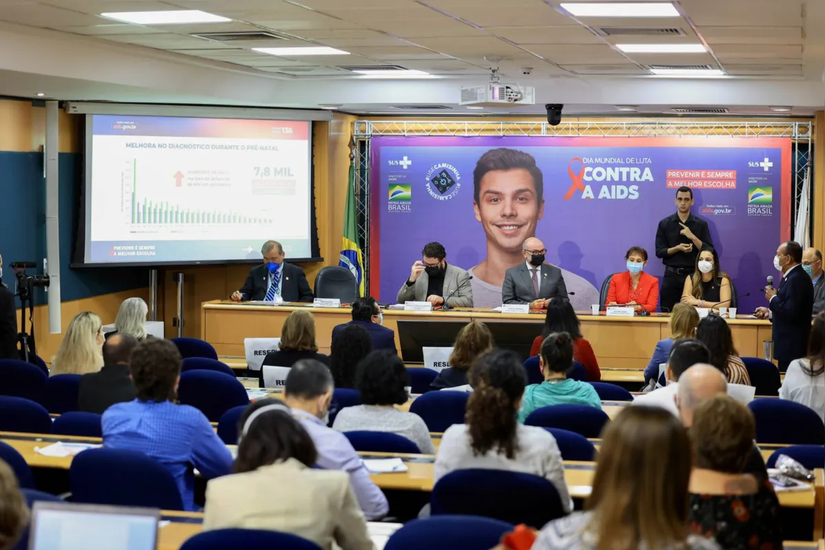 O lançamento da campanha de combate ao HIV/Aids ocorreu no Ministério da Saúde