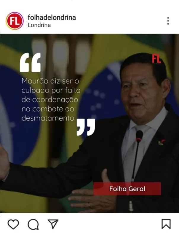 Imagem ilustrativa da imagem FOLHA NAS REDES - Finalmente alguém tomando a responsabilidade