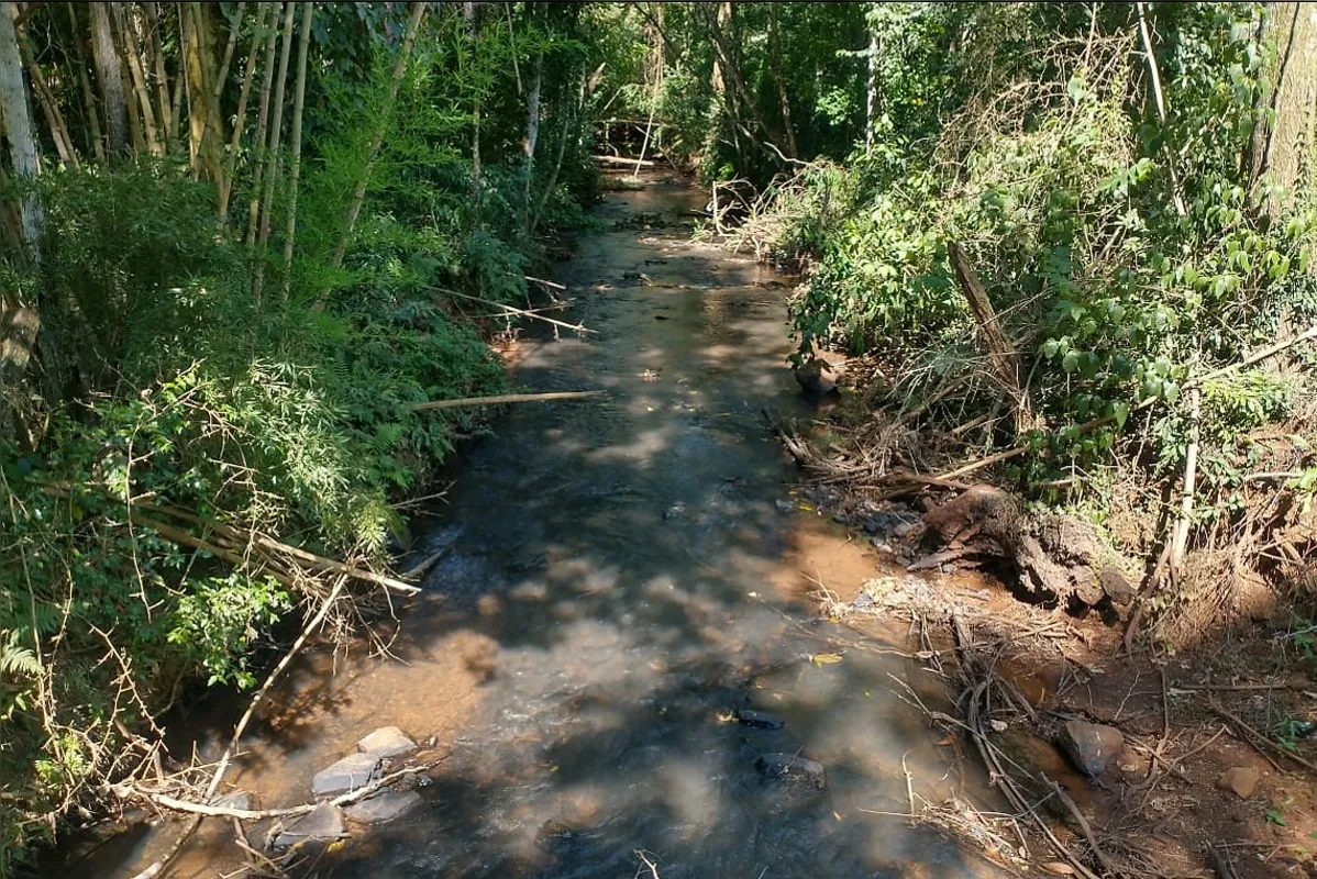 Rio Girau Alto, em Dois Vizinhos, teve queda de 35% na vazão.