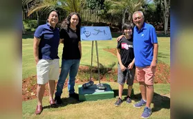 Golfistas homenageiam o doutor Miguita
