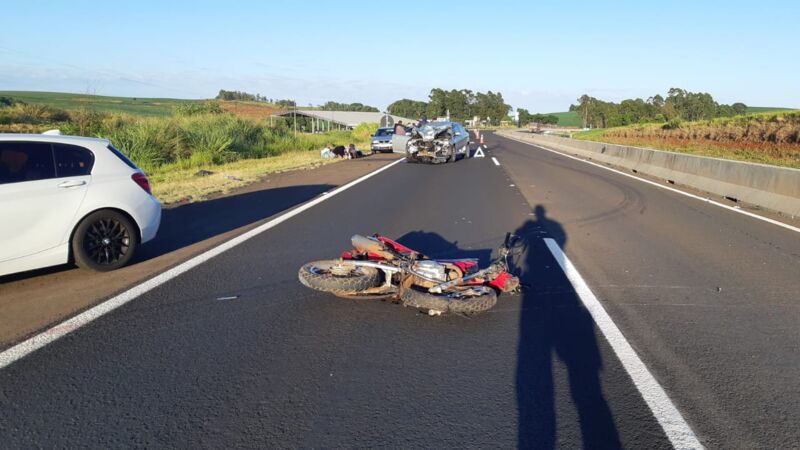 Motociclista morreu na hora na BR-376