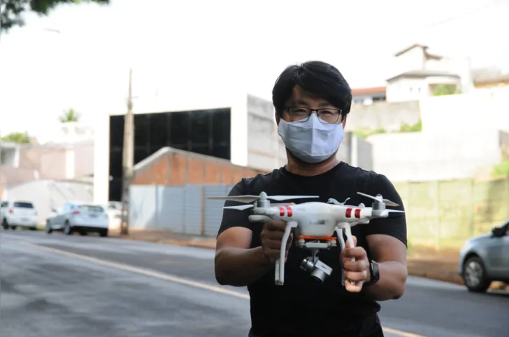Robson Naoto Shimizu,  diretor de projetos do Ippul, diz que o drone otimiza os processos, reduzindo deslocamentos e encurtando prazos