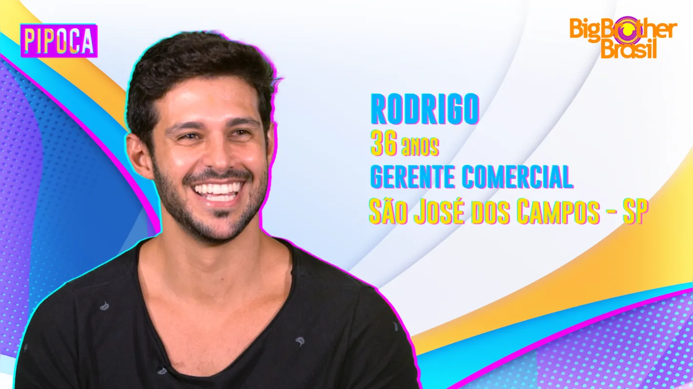 Rodrigo Mussi, de São José dos Campos, olhou para Naiara com cara de poucos amigos na primeira noite no BBB