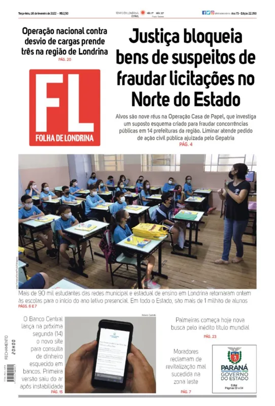 Imagem ilustrativa da imagem Capa 08/02/2022