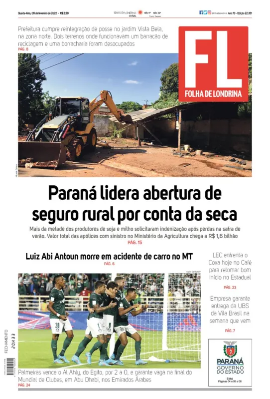 Imagem ilustrativa da imagem Capa 09/02/2022