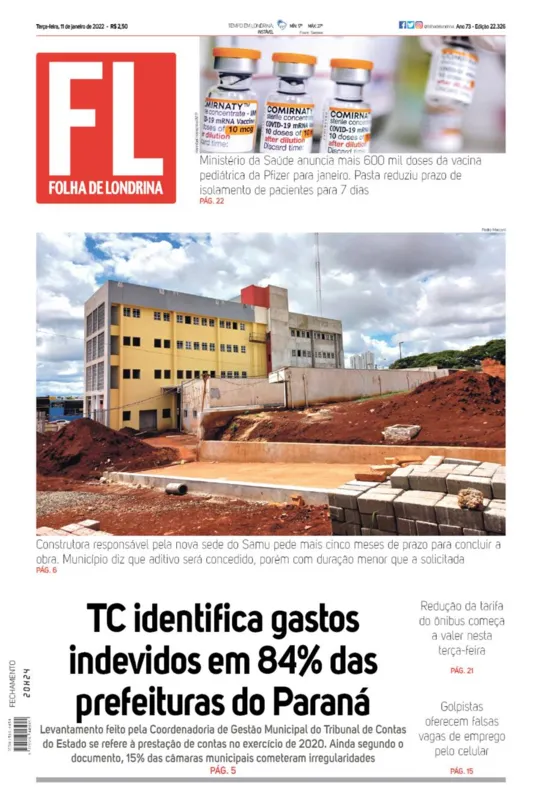 Imagem ilustrativa da imagem Capa 11/01/2022