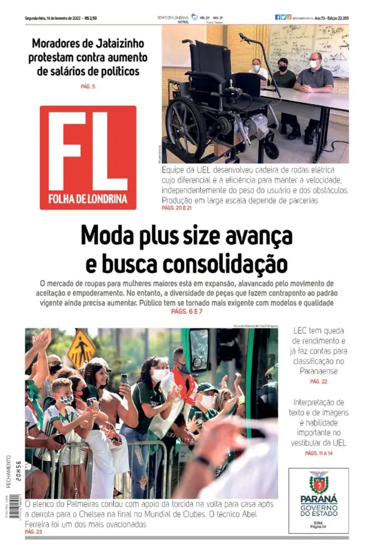 Imagem ilustrativa da imagem Capa 14/02/2022