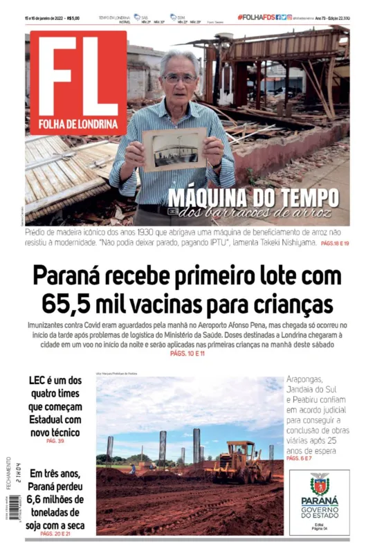 Imagem ilustrativa da imagem Capa 15/01/2022