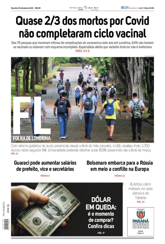 Imagem ilustrativa da imagem Capa 15/02/2022