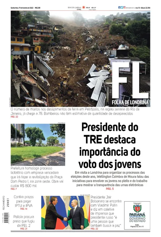 Imagem ilustrativa da imagem Capa 17/02/2022