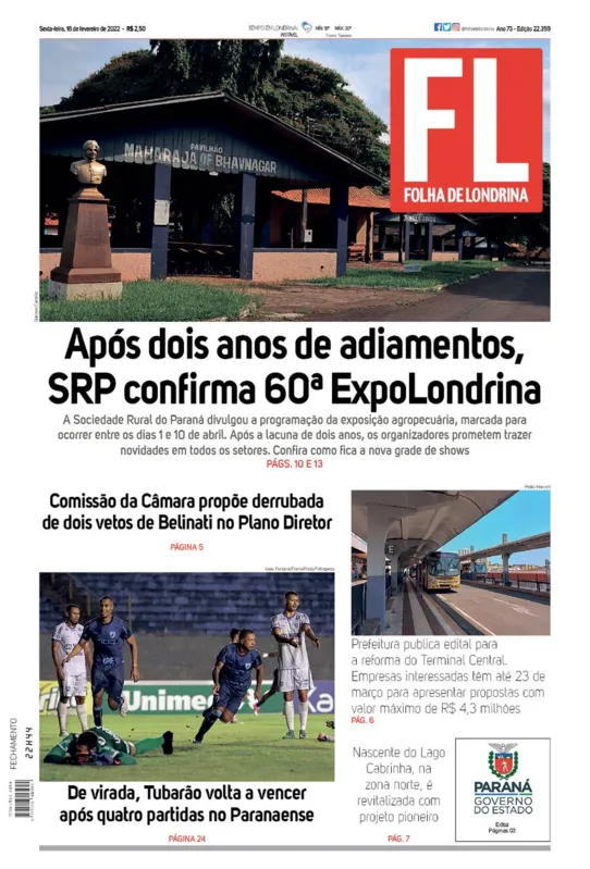 Imagem ilustrativa da imagem Capa 18/02/2022