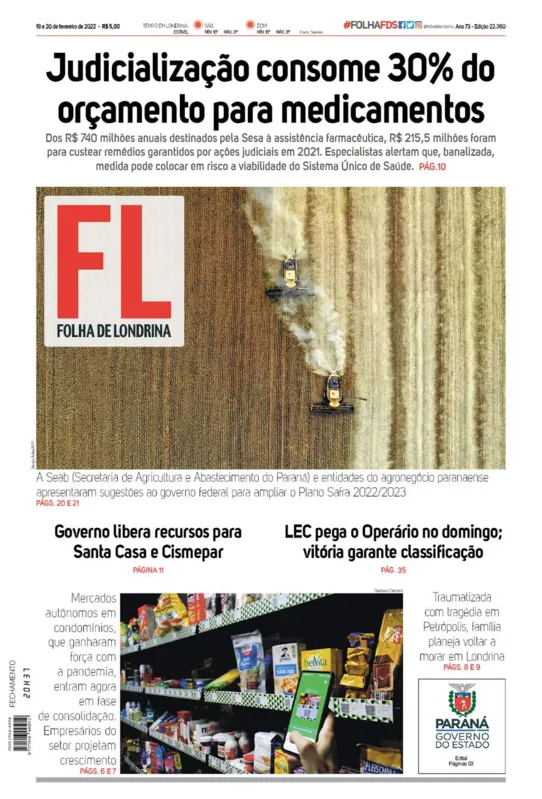 Imagem ilustrativa da imagem Capa 19/02/2022