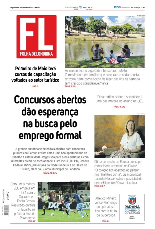 Imagem ilustrativa da imagem Capa 21/02/2022