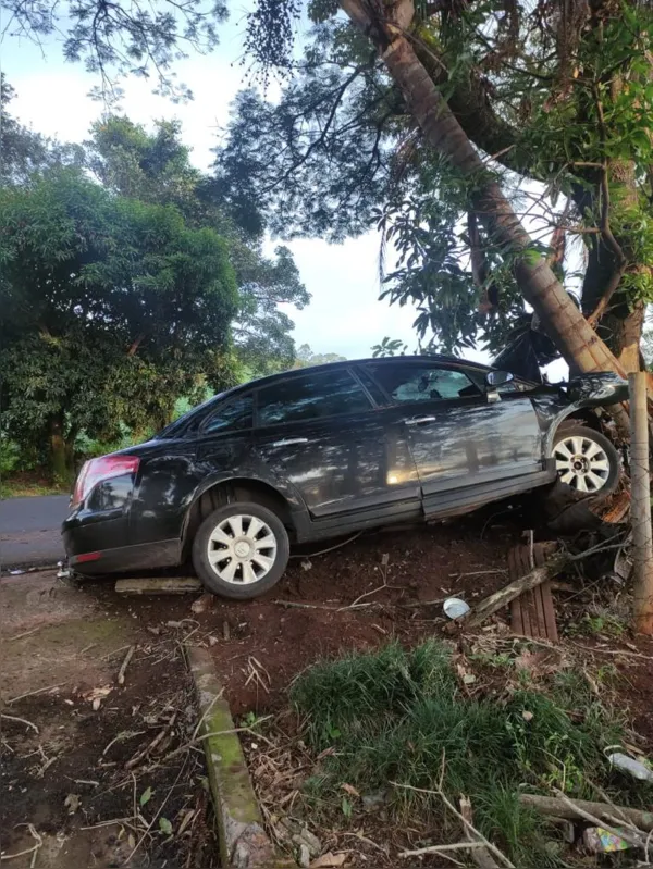 O condutor do veículo, de 29 anos, trafegava  no sentido de Mauá da Serra a Londrina, quando perdeu o controle do veículo e atingiu uma árvore localizada em uma curva da rodovia.