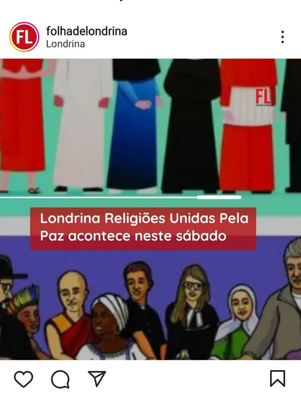 Imagem ilustrativa da imagem FOLHA NAS REDES - Religião