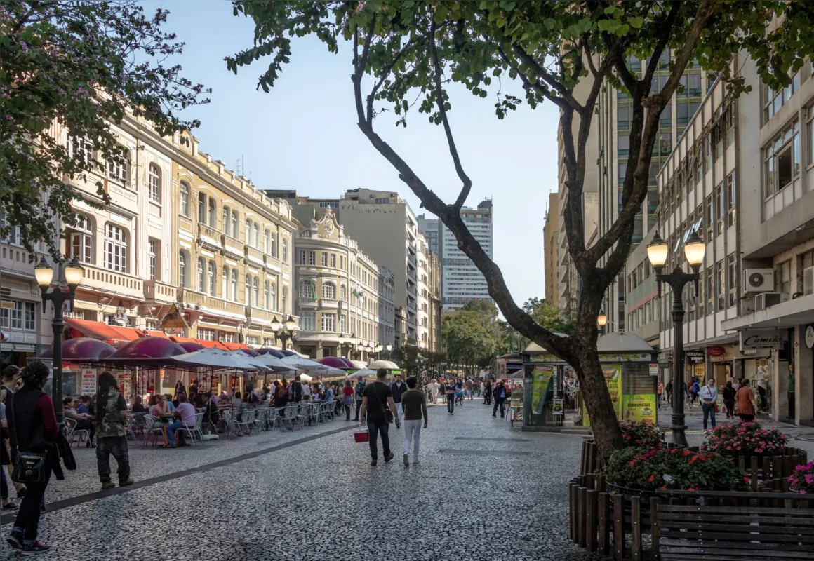 Curitiba foi a primeira cidade brasileira a inaugurar um calçadão