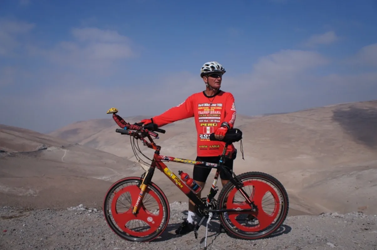 Richard no deserto do Atacama