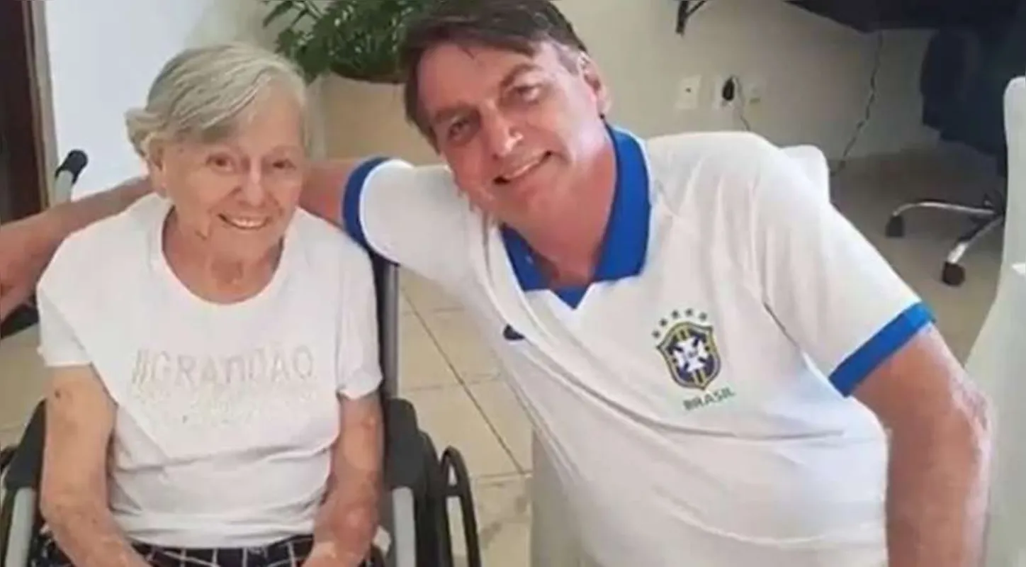 Imagem ilustrativa da imagem Morre a mãe de Bolsonaro, aos 94 anos, no interior de SP