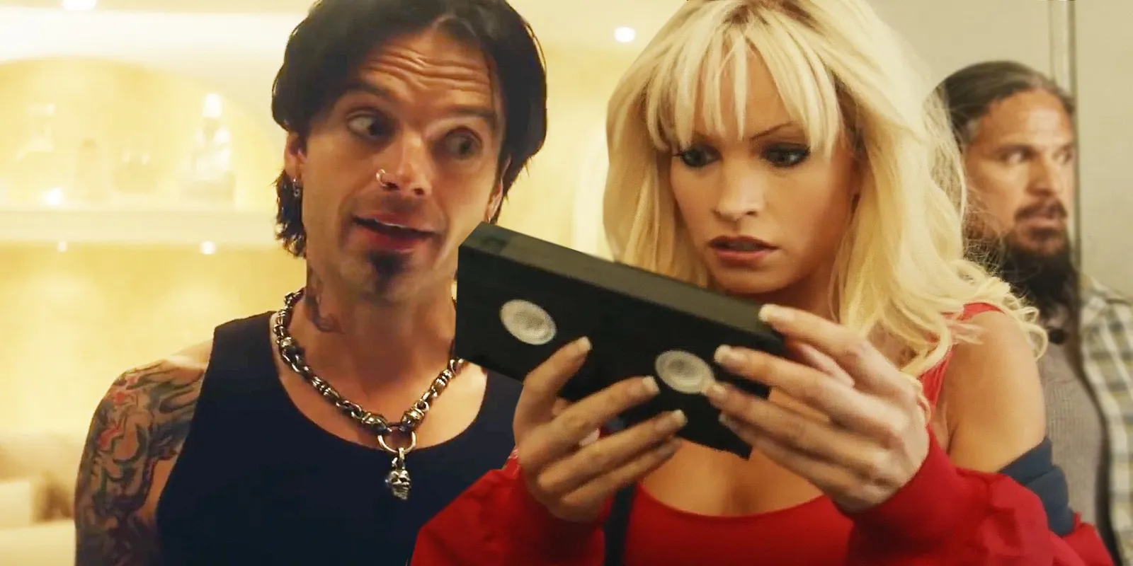 Para Pamela Anderson, interpretada por Lily James,  o vazamento do vídeo significou o fim do que poderia ter sido uma carreira de sucesso