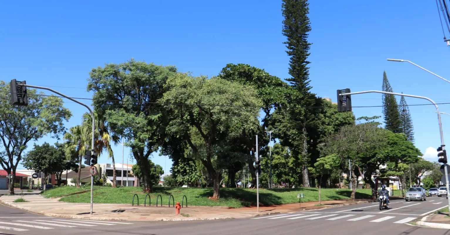 Praça Dom Pedro I, na zona oeste de Londrina