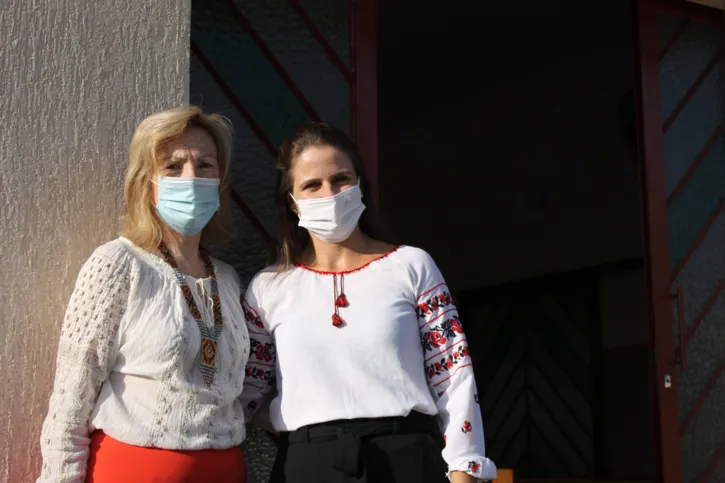 Ludmila Kloczak e Mariana Pinceta fazem parte da comunidade ucraniana de Londrina