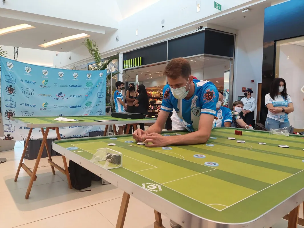 Primeira aparição do time do LEC de futebol de mesa foi em um amistoso contra o São Paulo